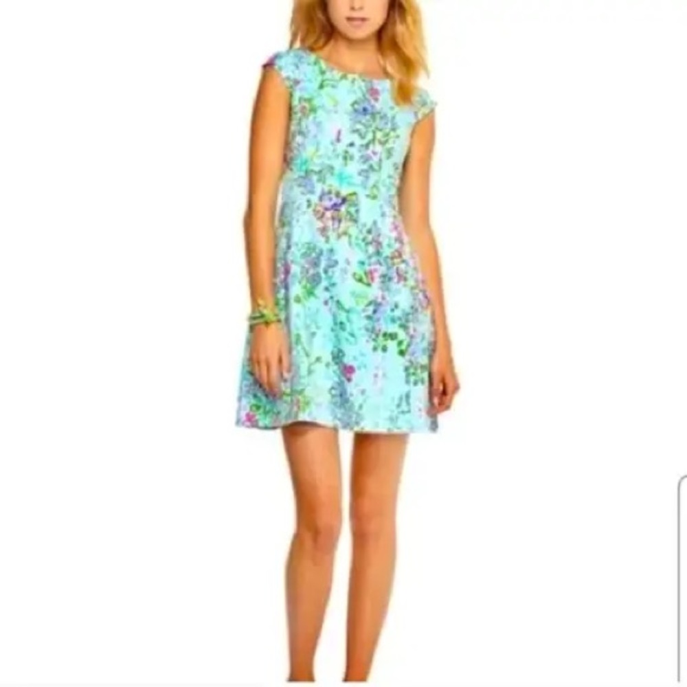 Lilly Pulitzer Blue Floral Dress
